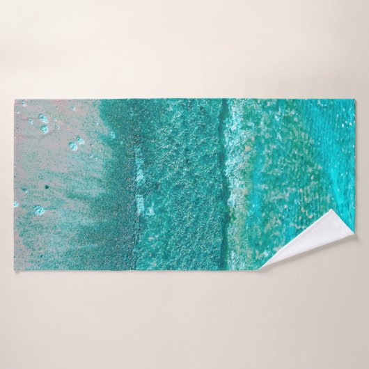 Ocean Waves op zand Badhanddoek (Badhanddoek)