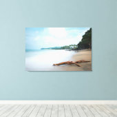 Ocean Waves op zandstrand Canvas Afdruk (Insitu (Houten vloer))