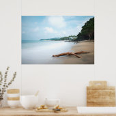 Ocean Waves op zandstrand Poster (Keuken)