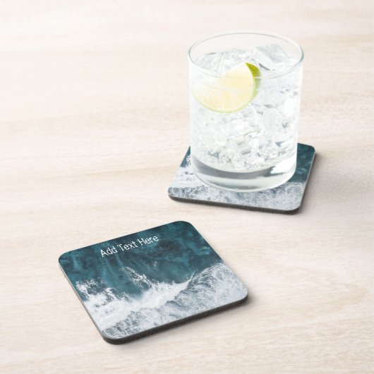 Ocean Waves overspoelen Bier Onderzetter (Rechterzijde)