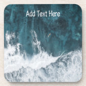 Ocean Waves overspoelen Bier Onderzetter (Voorkant)