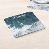 Ocean Waves overspoelen Kartonnen Onderzetters (Gebogen)