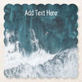 Ocean Waves overspoelen Kartonnen Onderzetters (Voorkant)