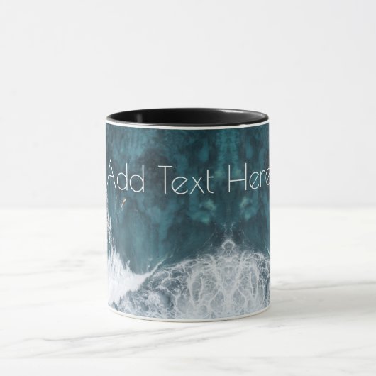 Ocean Waves overspoelen Mok (Midden)
