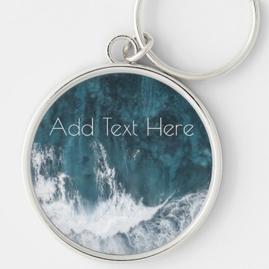 Ocean Waves overspoelen Sleutelhanger (Voorkant)