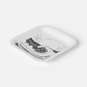 Ocean Waves Papieren Bordje (Gebogen)