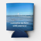 Ocean Waves Photography Custom Beach Marketing Blikjeskoeler (Voorkant)