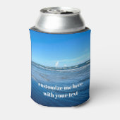 Ocean Waves Photography Custom Beach Marketing Blikjeskoeler (Blikje Achterkant)