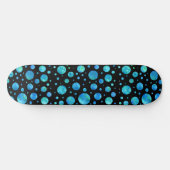 Ocean Waves Polka Dot Skateboard (Horizontaal)