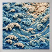 Ocean Waves Poster (Voorkant)