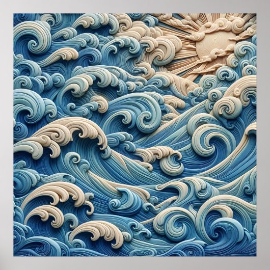 Ocean Waves Poster (Voorkant)