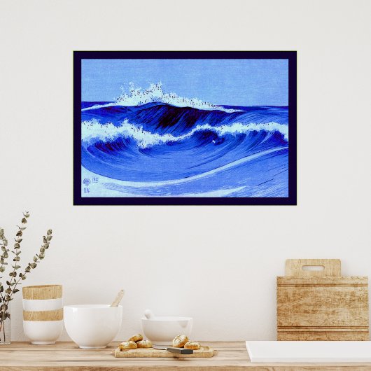 Ocean Waves Poster (Keuken)
