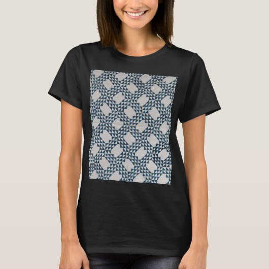 Ocean Waves quilt T-shirt (Voorkant)