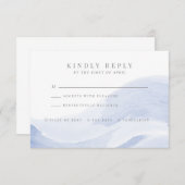 Ocean Waves-responskaart RSVP Kaartje (Voorkant / Achterkant)