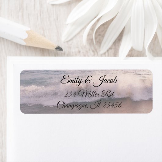 Ocean Waves Return Address Labels (Insitu)