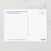 Ocean waves rocks New Jersey Briefkaart (Achterkant)