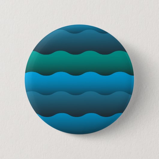 Ocean Waves Ronde Button 5,7 Cm (Voorkant)