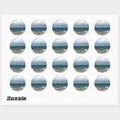 Ocean Waves Ronde Sticker (Vel)