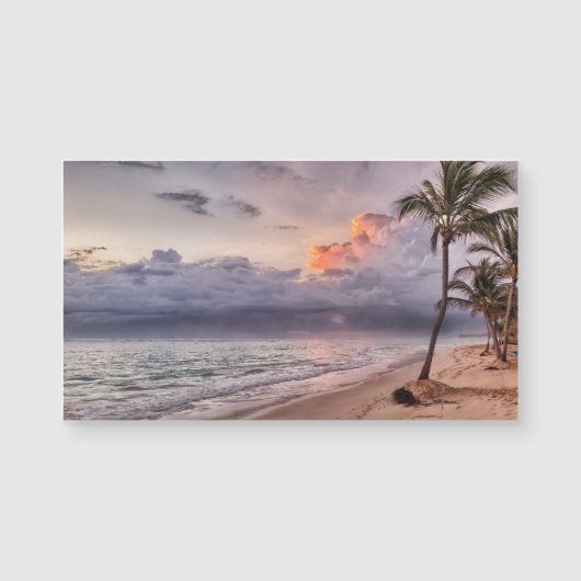 Ocean Waves Sandy Beach Sunset (Voorkant)