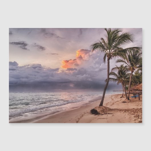 Ocean Waves Sandy Beach Sunset (Voorkant)