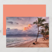 Ocean Waves Sandy Beach Sunset (Voorkant / Achterkant)