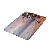 Ocean Waves Sandy Beach Sunset Badmat (Gekanteld)