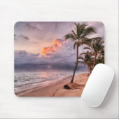 Ocean Waves Sandy Beach Sunset Muismat (Met muis)