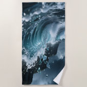 Ocean Waves & Sea Foam Beach Towel Strandlaken (Voorkant)