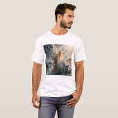Ocean Waves & Sea Foam Graphic T-Shirt for Men (Voorkant volledig)