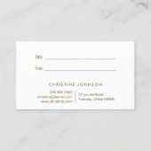 Ocean Waves Seashell logo Afspraakkaart Visitekaartje (Achterkant)