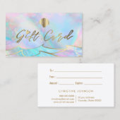 Ocean Waves Seashell logo Cadeaubon Visitekaartje (Voorkant / Achterkant)