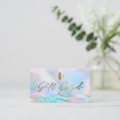 Ocean Waves Seashell logo Cadeaubon Visitekaartje (Staand voorkant)