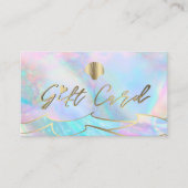 Ocean Waves Seashell logo Cadeaubon Visitekaartje (Voorkant)