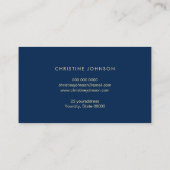 Ocean Waves Seashell logo Design Visitekaartje (Achterkant)