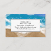 Ocean Waves Seaside kust Visitekaartje (Achterkant)