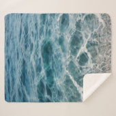 Ocean Waves Sherpa Deken (Voorkant (horizontaal))