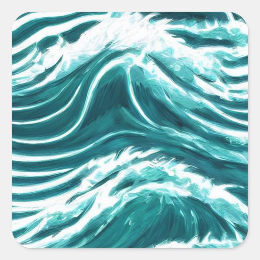 Ocean Waves Sticker (Voorkant)