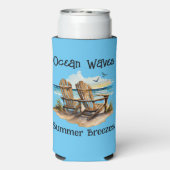 Ocean Waves Summer Breezes Seltzer Blikjeskoeler (Seltzer Achterkant)