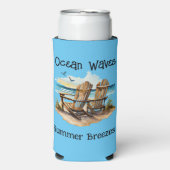 Ocean Waves Summer Breezes Seltzer Blikjeskoeler (Seltzer Voorkant)