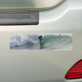 Ocean Waves Surfende Surfers Bumpersticker (Op auto)