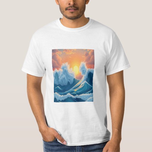 Ocean Waves T-Shirt (Voorkant)