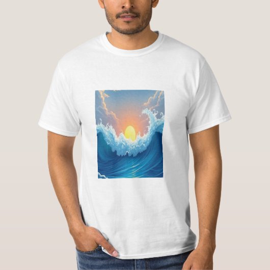 Ocean Waves T-Shirt (Voorkant)