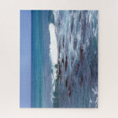 Ocean Waves Tegen de Rocks Jigsaw Puzzel (Verticaal)