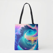 Ocean Waves Tote Bag (Voorkant)