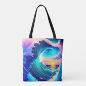 Ocean Waves Tote Bag (Achterkant)