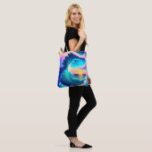 Ocean Waves Tote Bag (Op model)