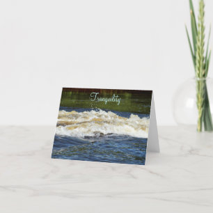 Ocean waves Tranquility Note Card Kaart