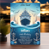 Ocean Waves Travel Anker Yacht 30e verjaardag Kaart