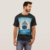 Ocean Waves Travel Anker Yacht 30e verjaardag T-shirt (Voorkant volledig)