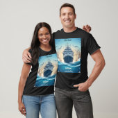 Ocean Waves Travel Anker Yacht 30e verjaardag T-shirt (Unisex)